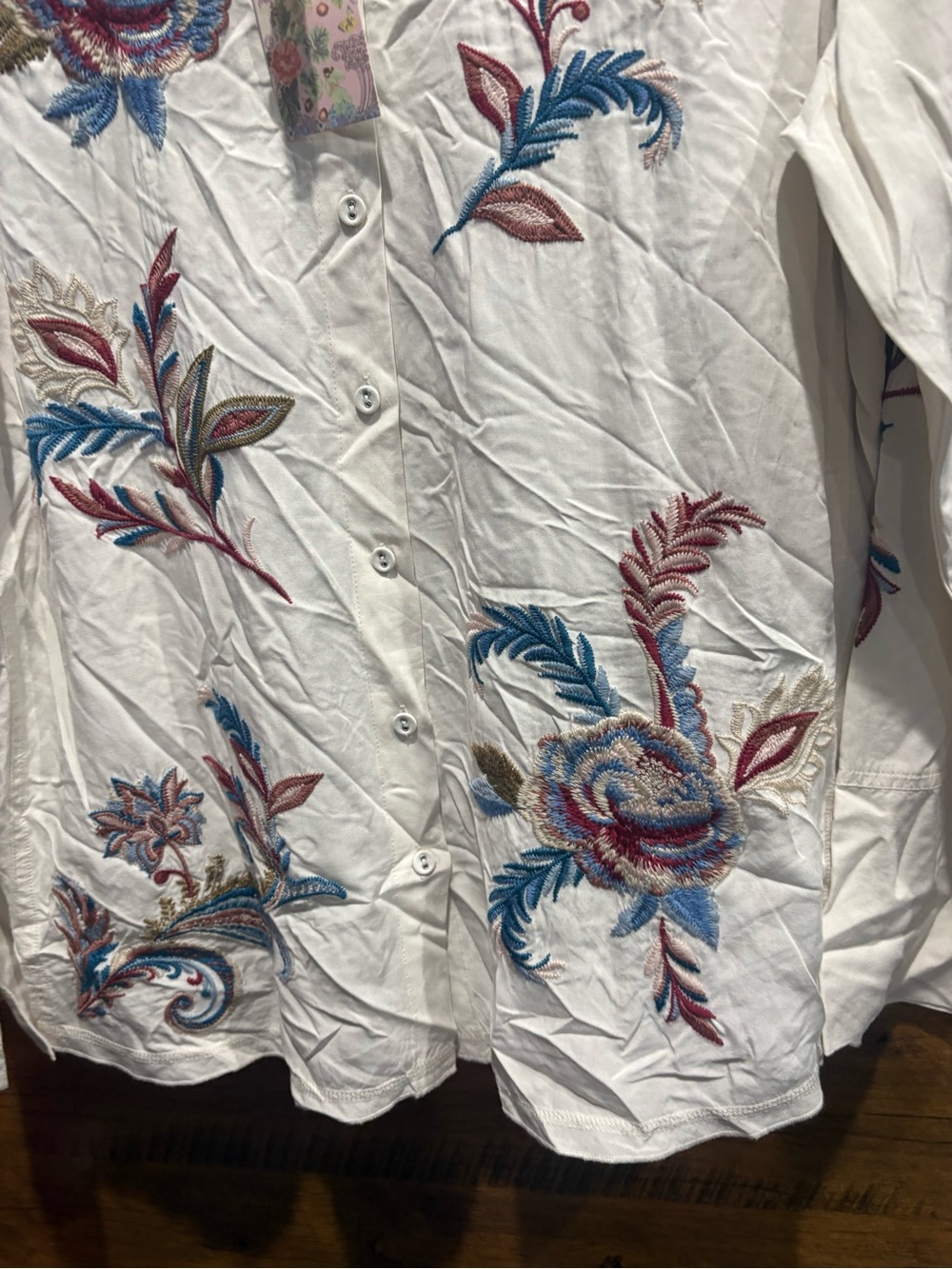 Johnny Was VINTAGE BUTTON DOWN SHIRT - Picture 10 of 15